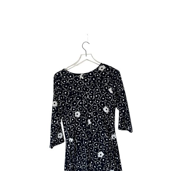 Pendleton Blue White Floral Stretch Office Work Career Sheath Dress Size Large - Picture 7 of 11